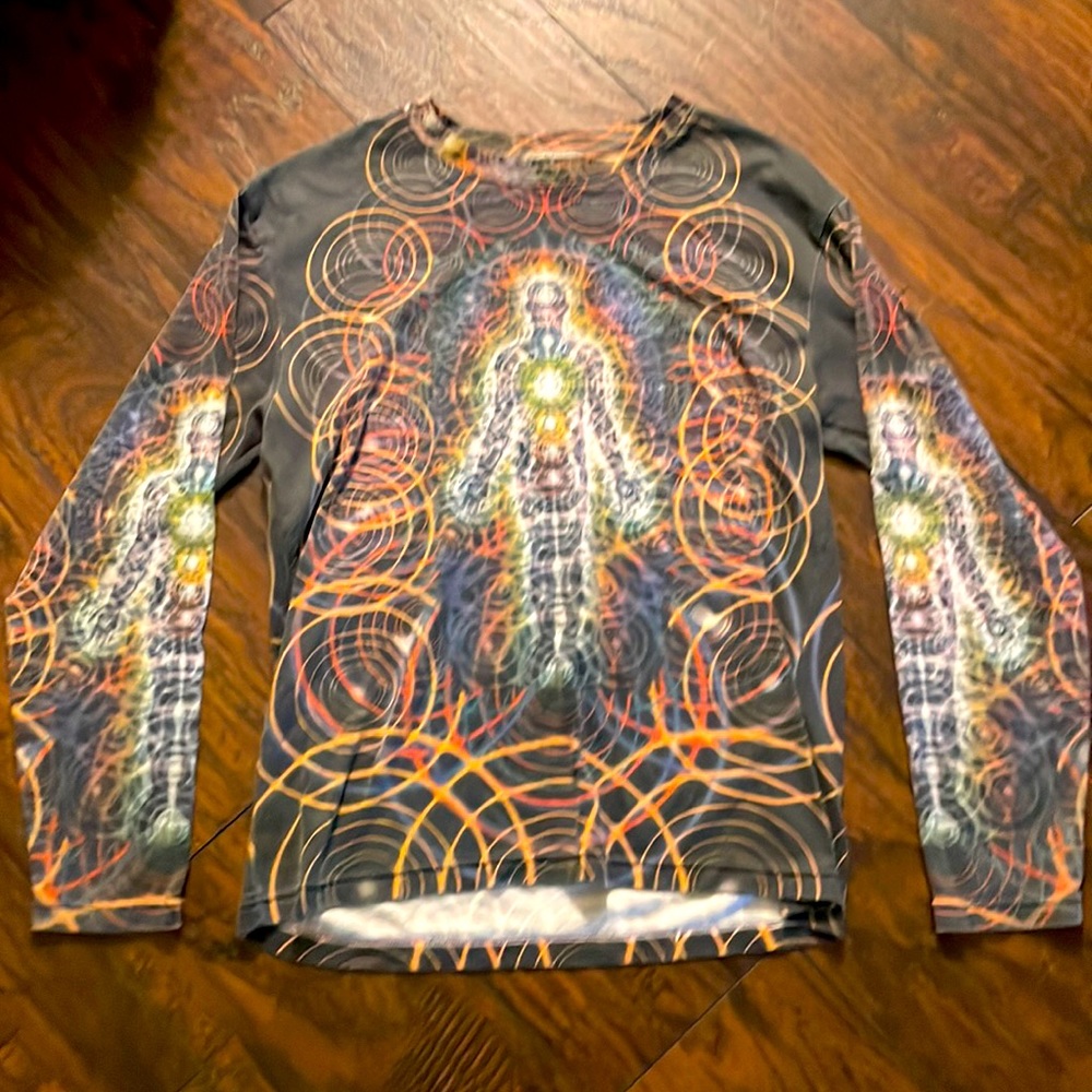 Long sleeve Alex grey print t shirt